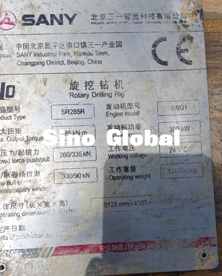 새니 SR285R 2019는 회전식 시추기 5~24 Rpm 300KW를 사용했습니다