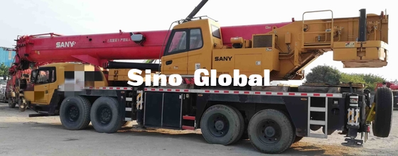 새니 STC1000 사용된 트럭 크레인 100 톤 350 kw / 1800 Rpm 정격 전력