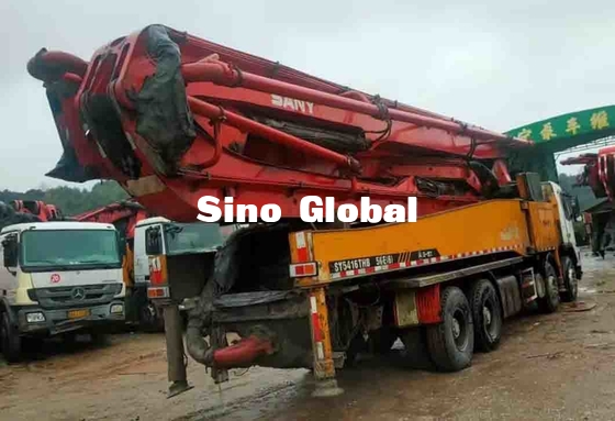 볼보 샤시와 디젤 연료 사용 콘크리트 펌프 트럭 56M 294kW