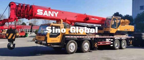 12m 주요 붐 80Km/h와 2번째 손 75 톤 트럭 크레인 새니 STC75