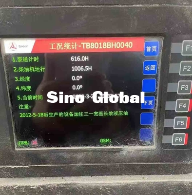새니 HBT8018 C5 사용 콘크리트 트레일러는 180 kw Ｓ 밸브형을 펌핑합니다