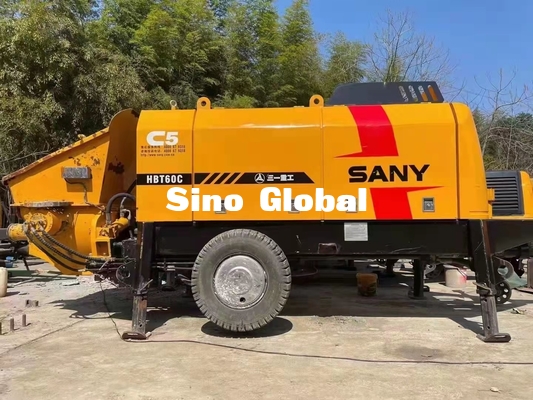 75KW 사용된 전기 분명한 이동 소방펌프 새니 노랑색 HBT60C